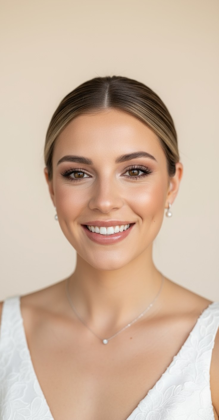 After Sleek Bridal Bun